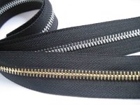 Metal zippers